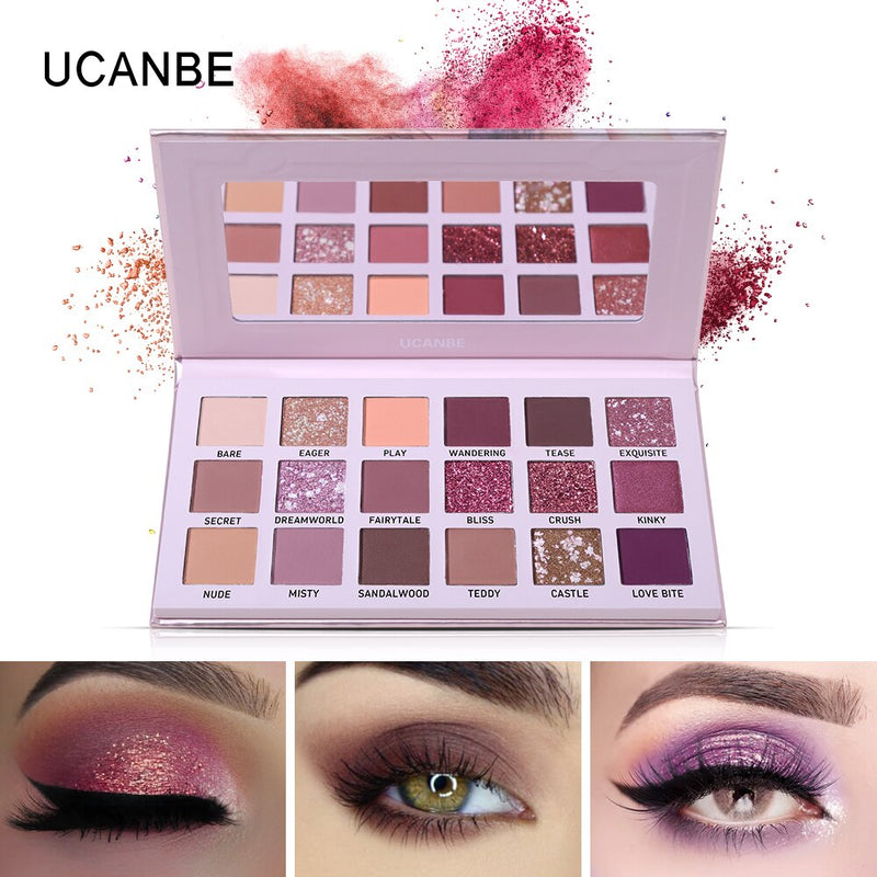 Paleta de Sombras UCANBE - 18 Cores